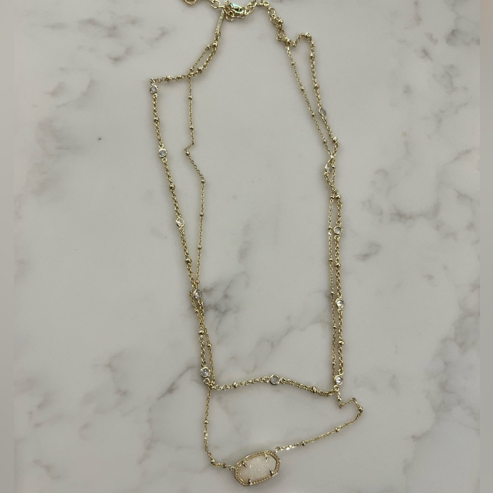 Layered Kendra Scott pendant necklace